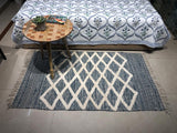Self Pattern Cotton Rug - 5X3 ft