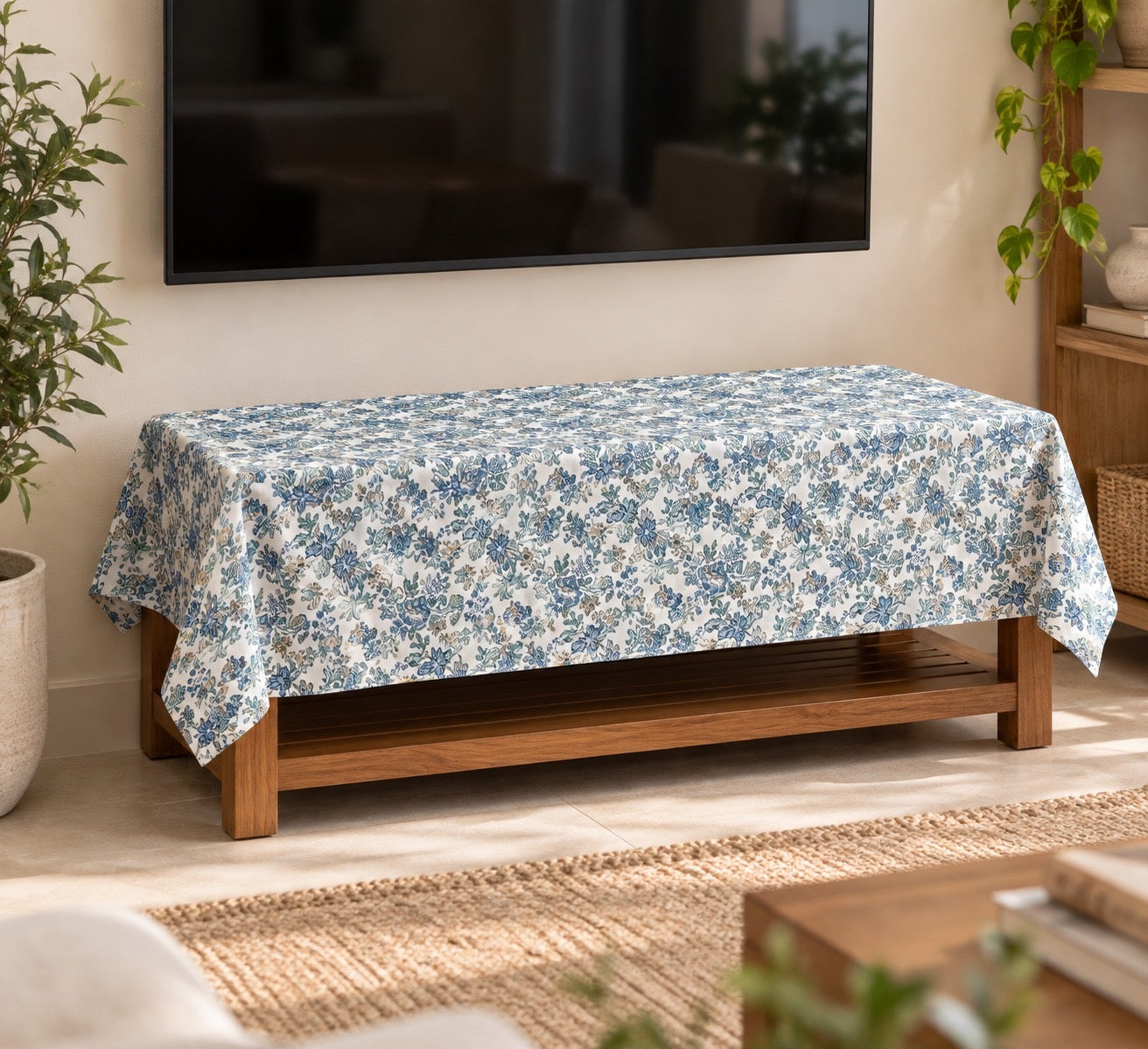 Canvas Cotton Table Cloth 4 -8 Seater Dining Table/Centre Table