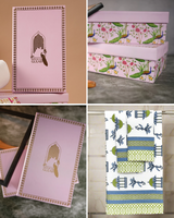 Gift Set - Handblock Printed Towels - 1 Bath + 2 Hand Towels