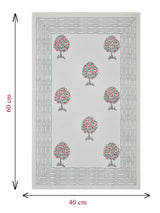 Handblock Printed Canvas Cotton Table Cloth 40X60 Inches - 4 Seater Dining Table-4