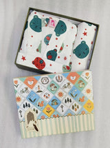 Kids Bathrobe and Bath-towel Gift Set with Box | 4-13 years