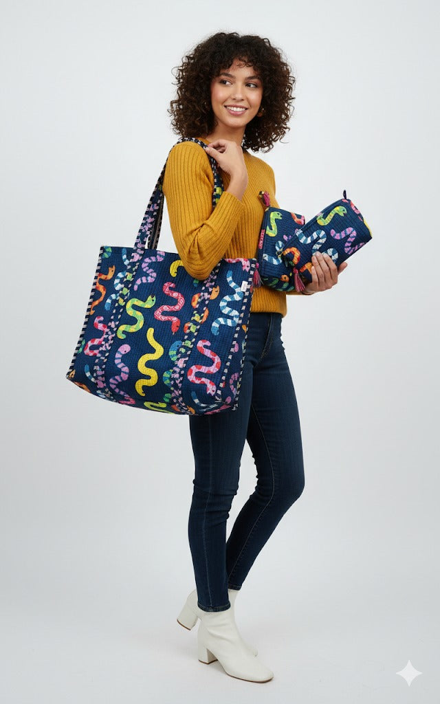 Tote Bag with set of 3 Pouches