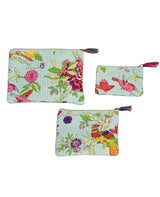 Set of 3 cosmetic Flat pouches