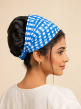 Gift Box With Handblock Print Cotton Robe Gift Set with Sleep Mask, Slippers & Headband