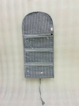 Handcrafted Travel Jewelry Organizer Roll | Artisan Fabric Jewelry Pouch