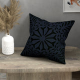 Handmade cotton applique work cushion cover - 16 X16 Inches