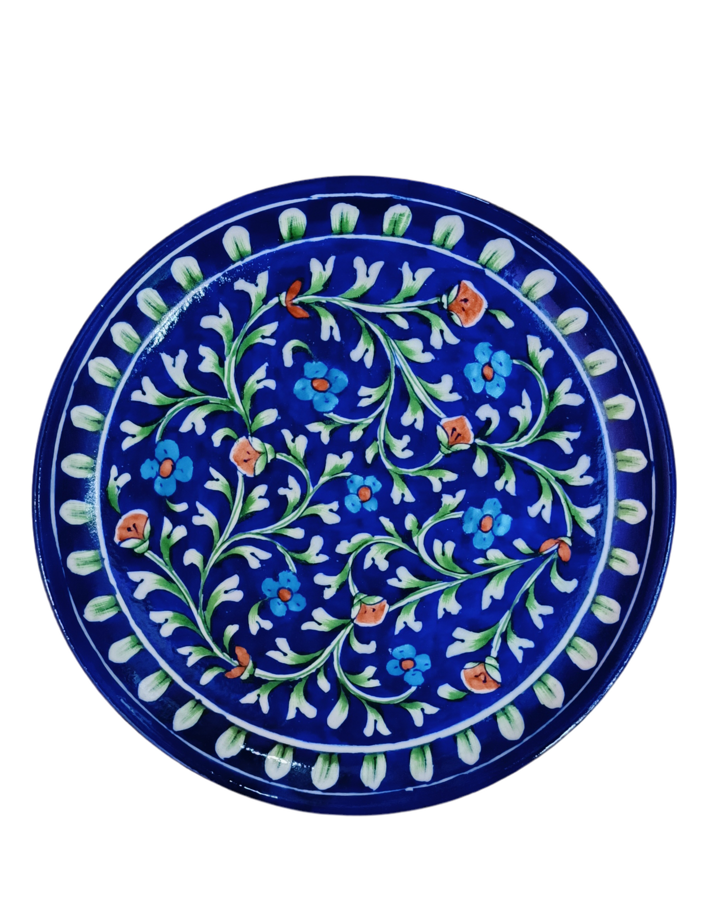 Gift Box with Handmade Jaipur Blue Pottery Plate - 10 inch diameter