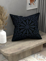 Handmade cotton applique work cushion cover - 16 X16 Inches