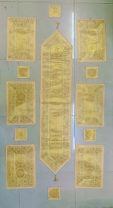 Banarasi Table Set with 1 Runner, 6 mats and 6 coasters