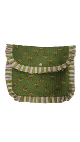 Handcrafted Quilted Wallet Clutch for Women - Passport, Card & Cash Holder