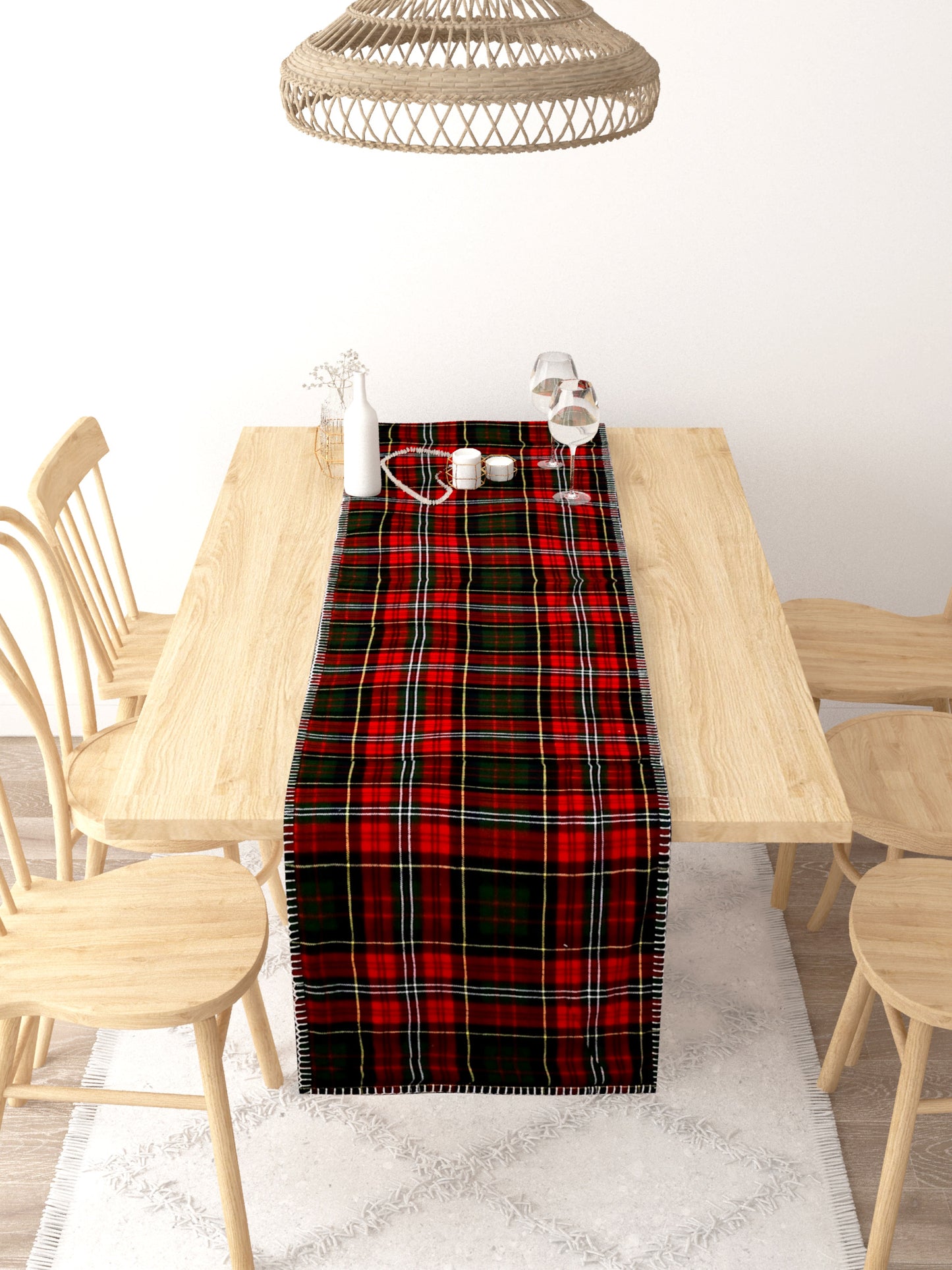 Cotton Table runner - 15X71 inches