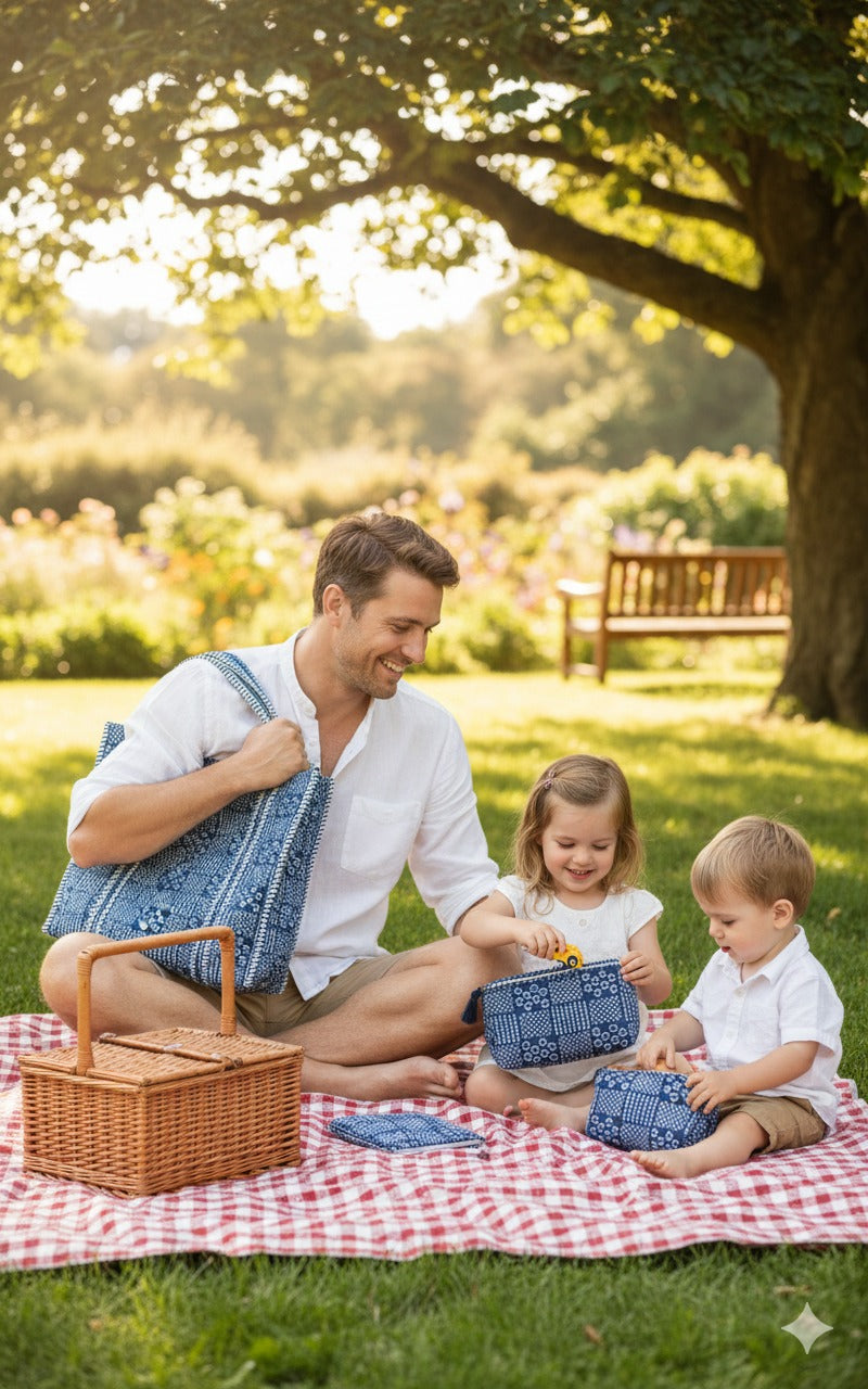 Tote Bag with set of 3 Pouches