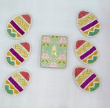 Diwali Gift Box – Set of 6 Handcrafted Beaded Coasters