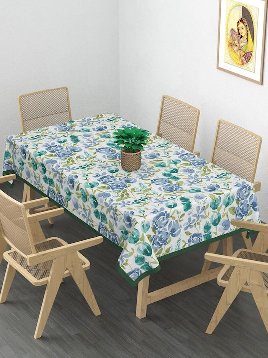 Canvas Cotton Table Cloth 60X90 Inches - 6 Seater Dining Table