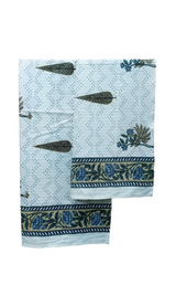 Gift Set - Handblock Printed Towels - 1 Bath + 2 Hand Towels