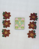 Diwali Gift Box – Set of 6 Handcrafted Beaded Coasters