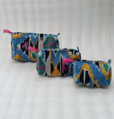 Set of 3 cosmetic bag/pouches