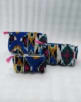 Set of 3 cosmetic bag/pouches
