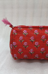 Set of 3 cosmetic bag/pouches with waterproof lining