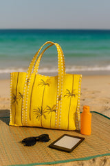 Handblock Printed Quilted Tote Bag without zip/button 17x18x 6 inches