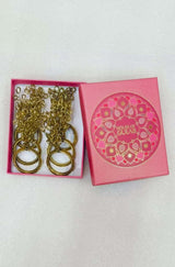 Handcrafted Fancy Beaded Napkin Ring Set of 6 – Perfect for Dining & Parties