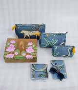 Set of 5 Utility Pouches (3 Makeup Pouches, 1 Sunglass Pouch, 1 Sanitary Napkin Pouch