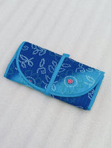 Handcrafted Travel Jewelry Organizer Roll | Artisan Fabric Jewelry Pouch