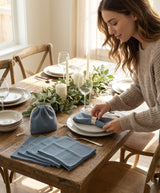 Napkin Set of 6 with Potli Bag