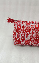 Set of 3 cosmetic bag/pouches with waterproof lining