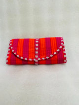 Handcrafted Travel Jewelry Organizer Roll | Artisan Fabric Jewelry Pouch