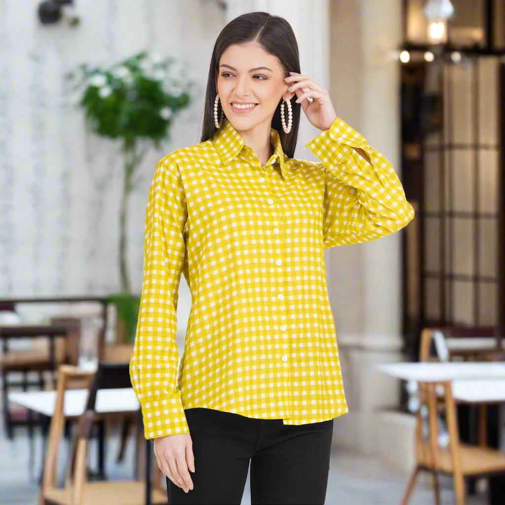 Women's Shirts Full Sleeves 100% Cotton