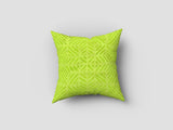 Handmade cotton applique work cushion cover - 16 X16 Inches