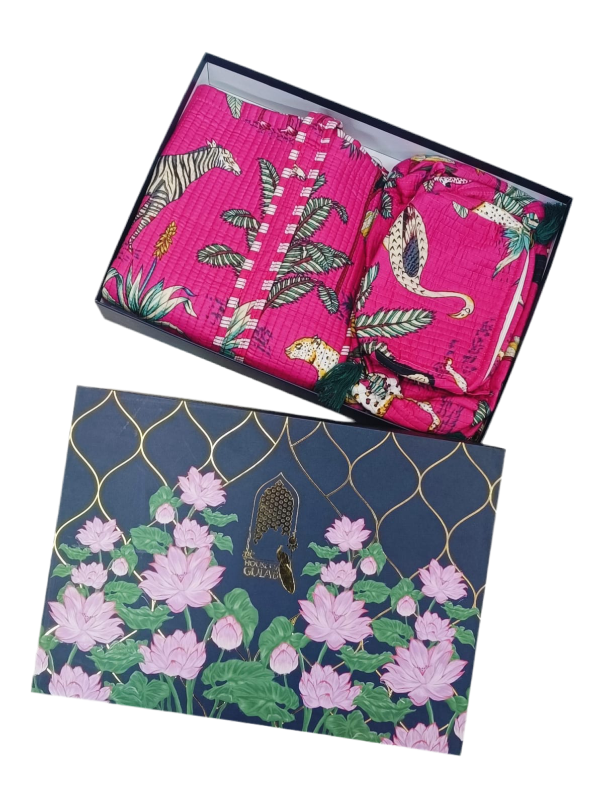 Diwali Gift Box – Stylish Tote Bag with 3 Coordinated Utility Pouches