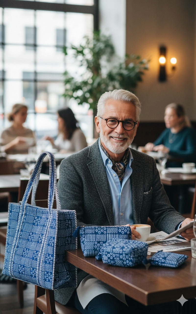 Tote Bag with set of 3 Pouches