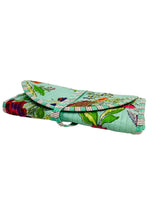 Handcrafted Travel Jewelry Organizer Roll | Artisan Fabric Jewelry Pouch