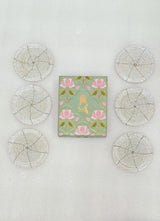 Diwali Gift Box – Set of 6 Handcrafted Beaded Coasters