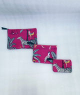 Set of 3 cosmetic Flat pouches