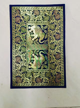 Gift Box with Banarasi Zari Table Runner, Set Of 6 Mats, 6 coaster