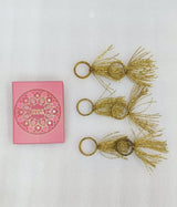 Handcrafted Fancy Beaded Napkin Ring Set of 6 – Perfect for Dining & Parties