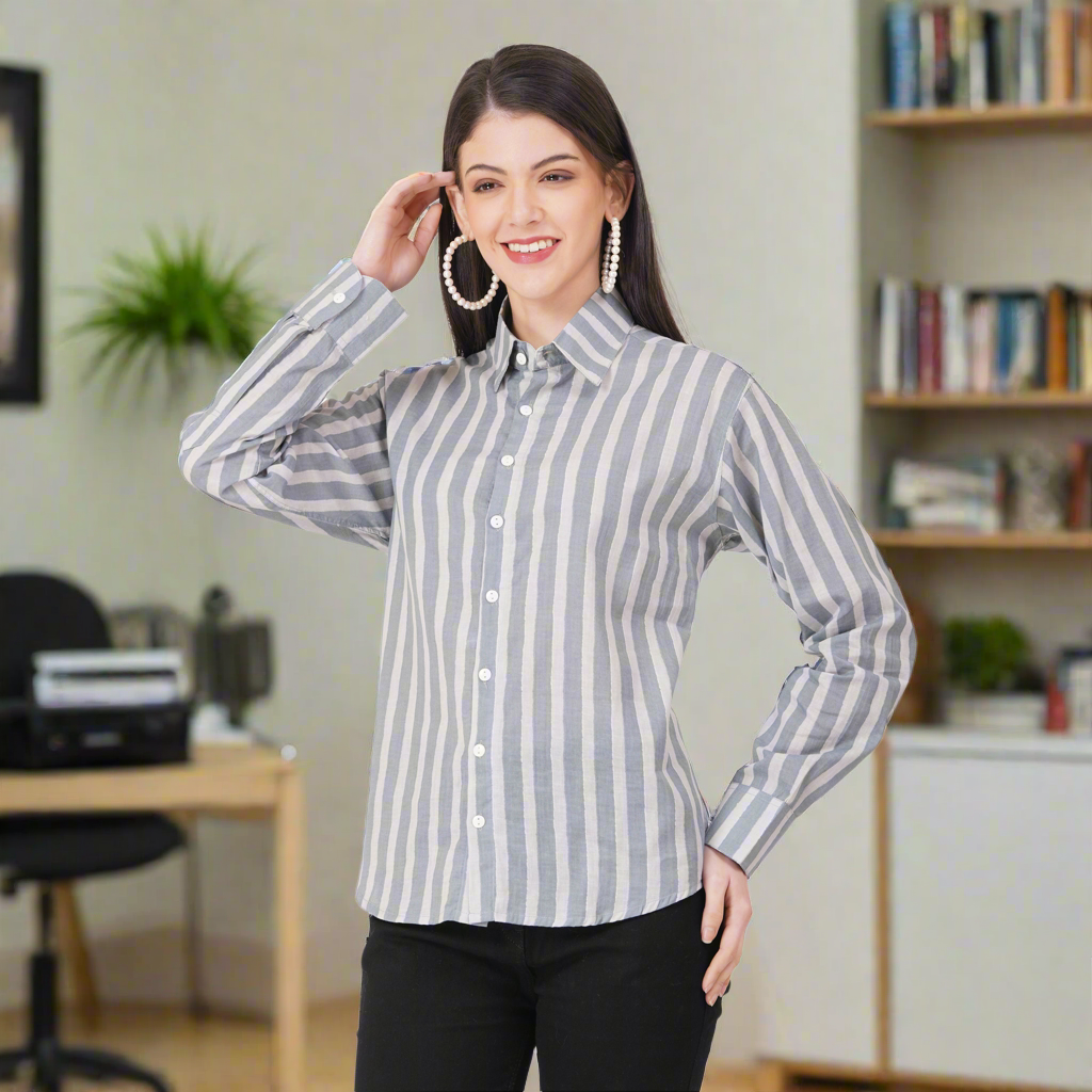 Women's Shirts Full Sleeves 100% Cotton