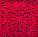 Handmade cotton applique work cushion cover - 16 X16 Inches