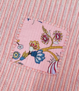 Handblock Printed Quilted Tote Bag without zip/button 17x18x 6 inches