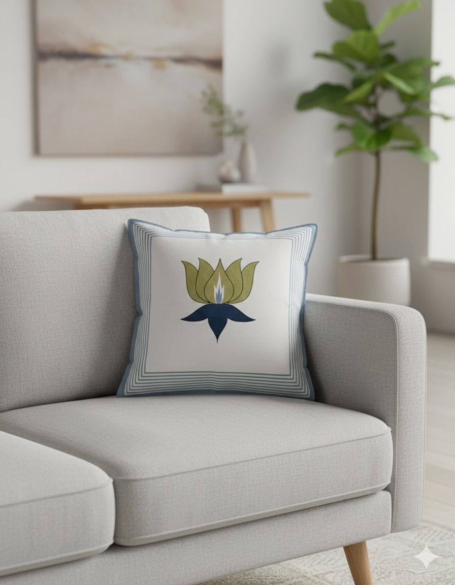 Set of 2 Cotton Cushion Covers