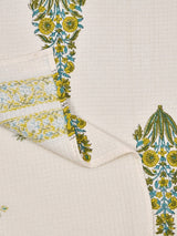 Hand Block Printed Honey Comb Cotton Bath Towel
