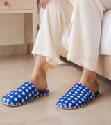 Gift Box With Handblock Print Cotton Robe Gift Set with Sleep Mask, Slippers & Headband