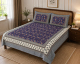 Double King Bedsheet with 2 Pillow Covers