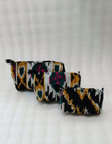 Set of 3 cosmetic bag/pouches