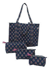Tote Bag with set of 3 Pouches