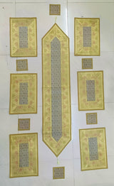 Banarasi Table Set with 1 Runner, 6 mats and 6 coasters