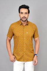Men by House of Gulab Short Sleeves Cotton Shirt